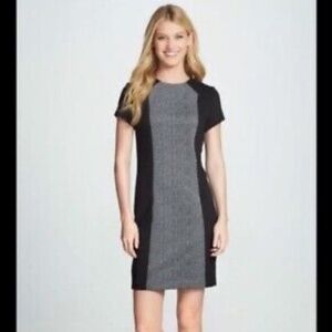 Michael Kors Herringbone Short Sleeve Dress